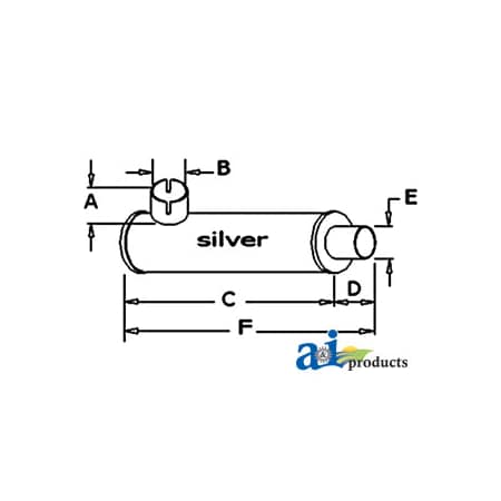 A & I Products MUFFLER 23.5" x8.3" x6.3" A-AH11014
